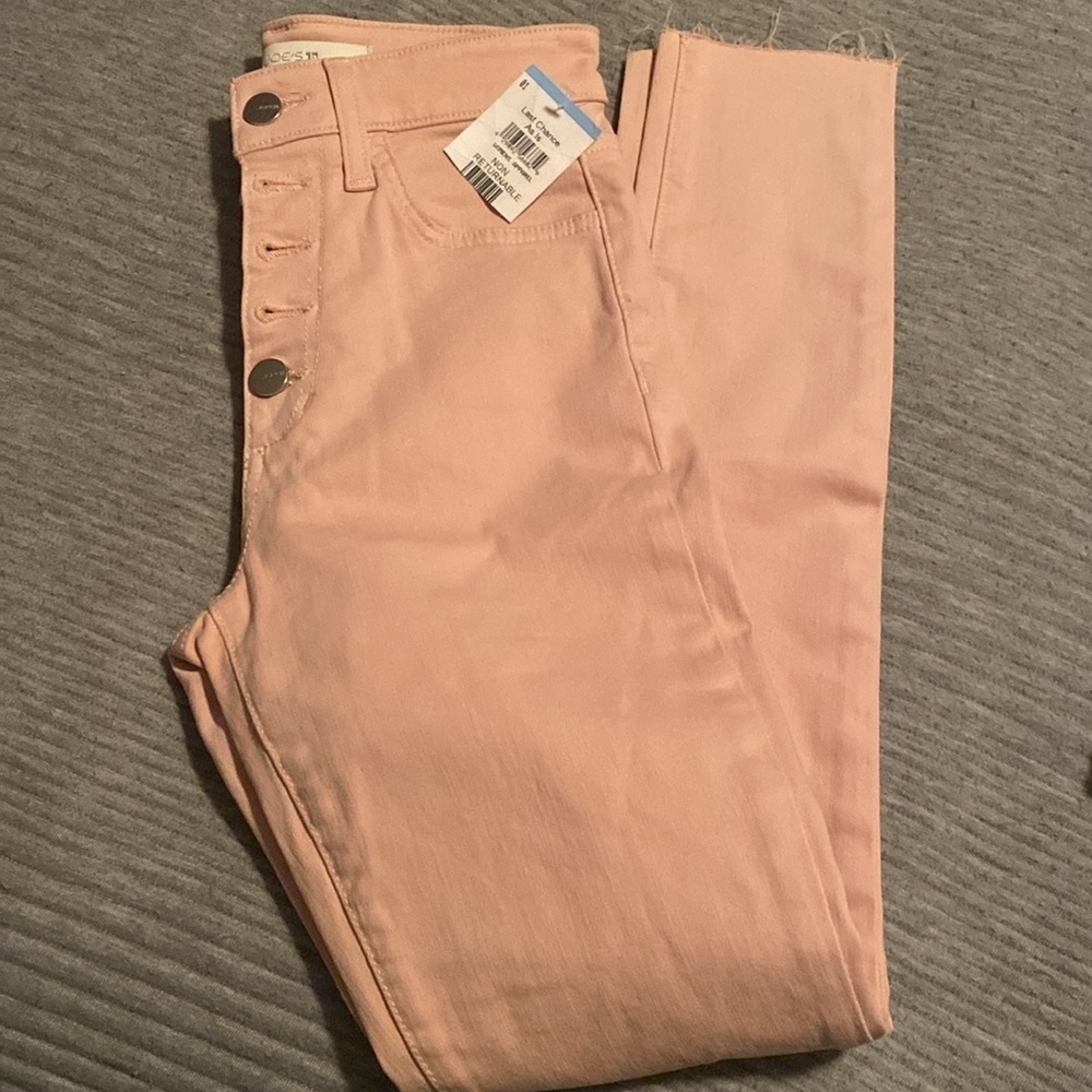 Joes Jeans The Charlie skinny high rise with raw hem size 24